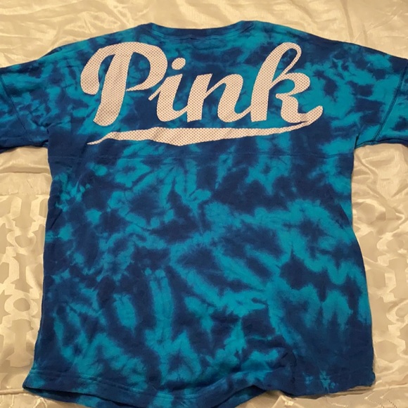 Victoria secret PINK pull-over navy/turquoise - Picture 2 of 2
